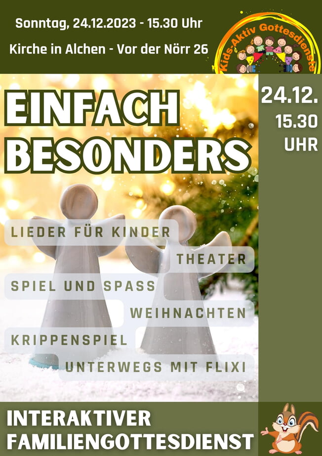 Gottesdienst Heiligabend | Kids-Aktiv Gottesdienst