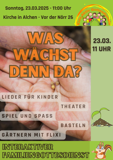 Kids Aktiv Gottesdienst-Was wächst denn da?