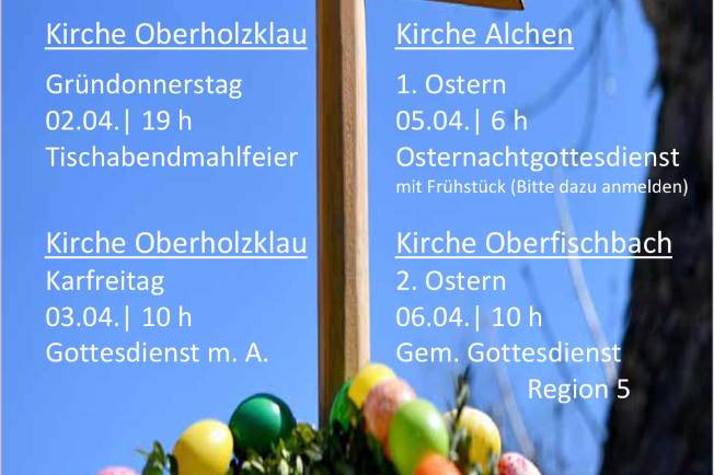 Gottesdienst mit Tischabendmahl