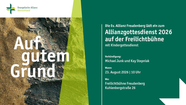 Open-Air-Gottesdienst auf der Freilichtb&uuml;hne, Pfr. Michael Junk und Kay Stepniak