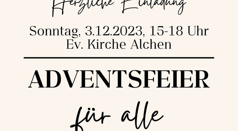 Adventsfeier
