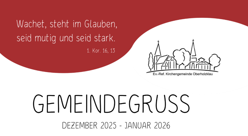 Gemeindegruss Dezember 2025 - Januar 2026