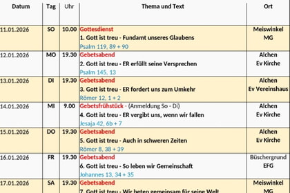 Allianzgebetswoche 2026 11.-18.01.
