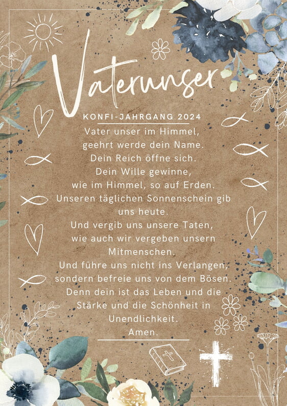 Konfi-Jahrgang 2024 Vaterunser