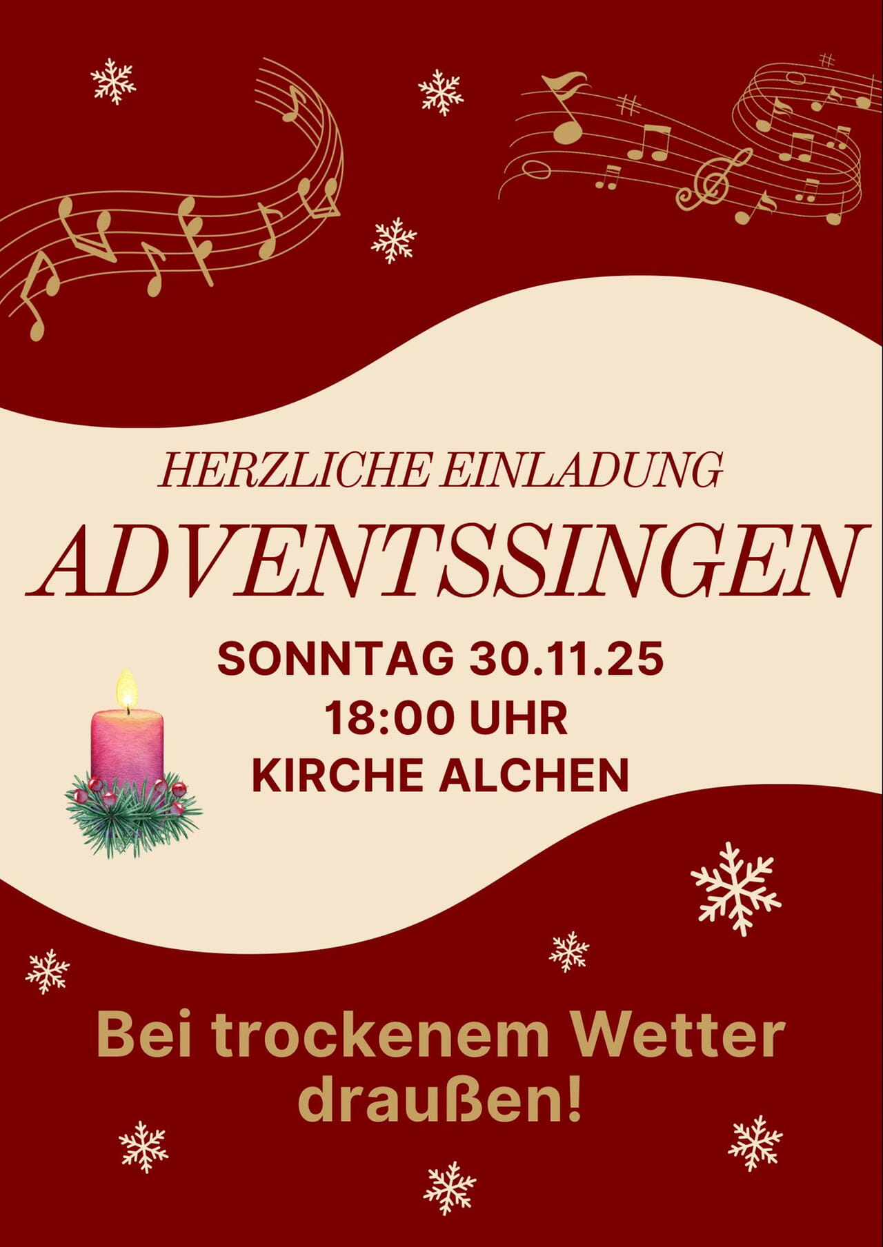lebendiger Adventskalender 2025 CVJM Alchen