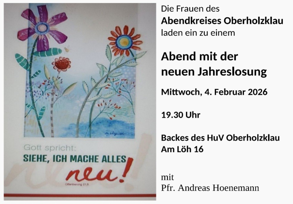 Abendkreis Frauen Jahreslosung 2026