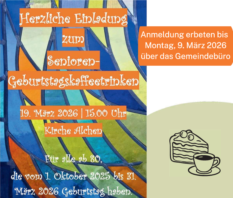 Senioren Geburtstags Kaffeetrinken